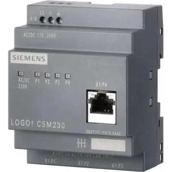 Siemens LOGO CSM12/24 - Grau - 0,1 Gbit/s - Kabelgebunden - 10/100Base-T(X) - 12 - 24 V - 190 g (6GK7177-1MA20-0AA0)