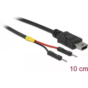 USB-Kabel DeLOCK 85412 Mini-USB B Schwarz 0,1 m