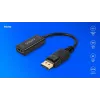 Adapter Savio DisplayPort (M) v1.2 - HDMI A (F) v1.4, 4K, AK-62