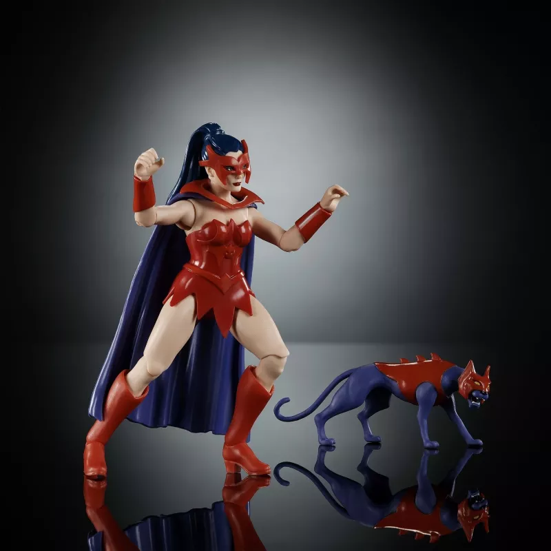 Actionfigur MATTEL MotU Origins Catra 5,5 Zoll – sammelbare bewegliche Figur