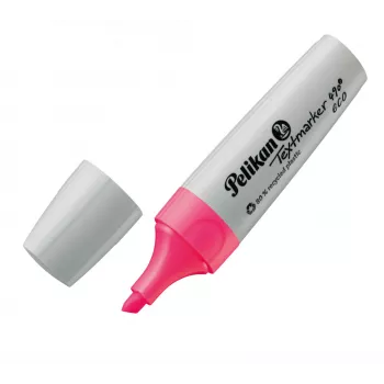 Marker Pelikan Textmarker 490 eco 4 Stück Keilspitze Grün Orange Pink Gelb