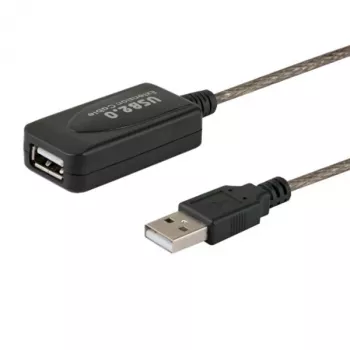 Aktive USB-Verlängerung SAVIO CL-130 10 m USB 2.0 A Stecker–Buchse, 5 V, schwarz