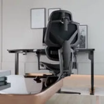 Gaming-Stuhl thunder x3 FLEX Pro Fabric Grau — ergonomischer Drehsitz, verstellbare Armlehnen und Neigung