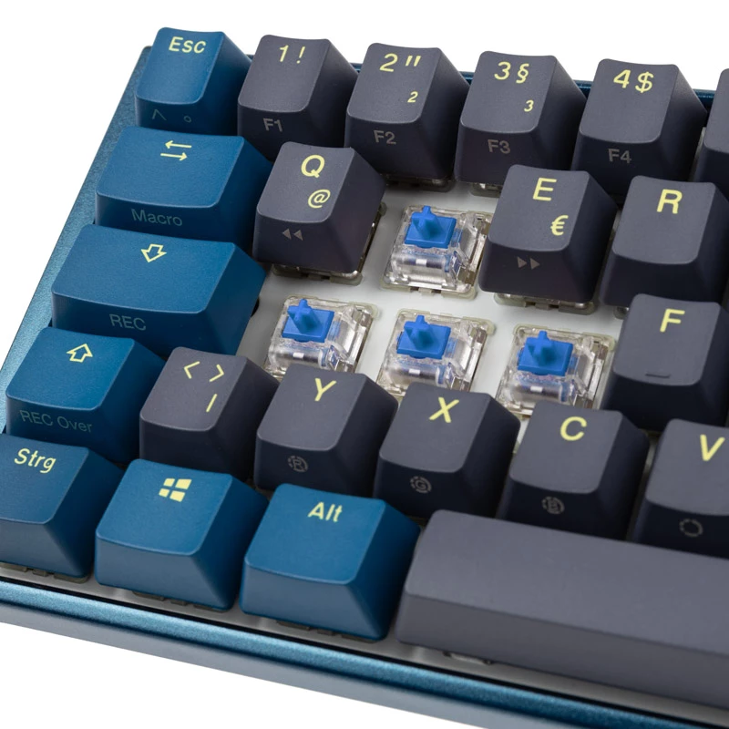 Ducky One 3 SF DayBreak Tastatur Gaming USB Deutsch Schwarz Blau