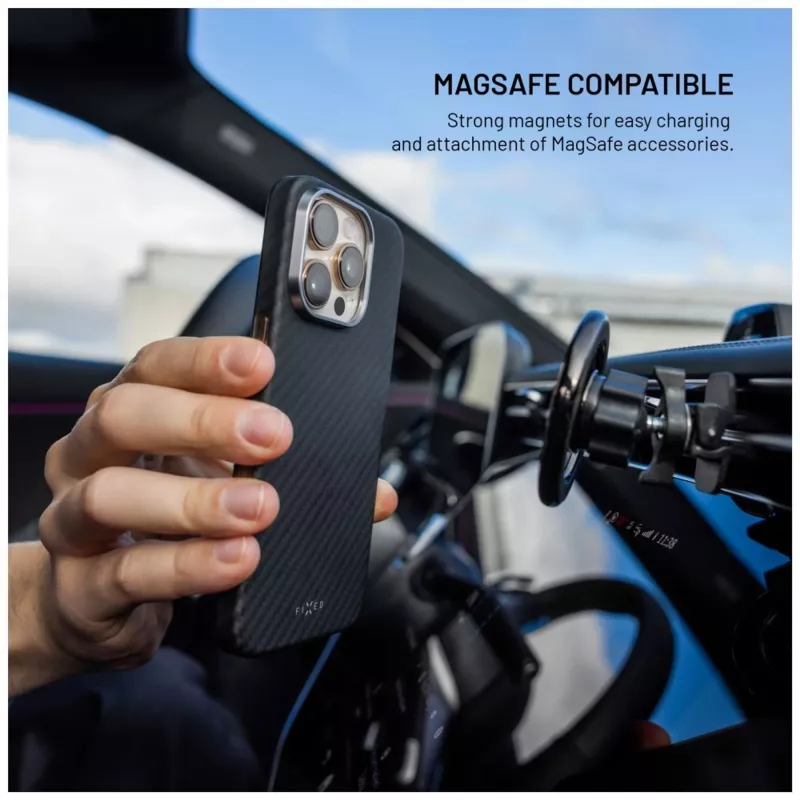 Schutzhülle FIXED MagVelar für Apple iPhone 17 Pro, schwarz