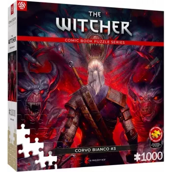 Good Loot Comic Book Puzzle: The Witcher (Wiedźmin) Corvo Weiß, 1000 Teile