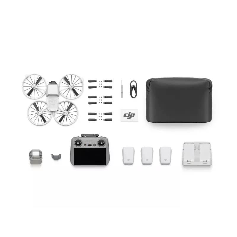 Quadcopter DJI Flip Fly More Combo RC 2 — 4 Rotoren, 48 MP Kamera, 3840×2160, max. Geschwindigkeit 16 m/s, Reichweite 14000 m