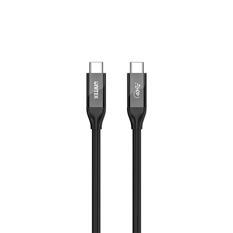 USB-C-Kabel Unitek C14100ABK01-2M – 2 m, 100 W Power Delivery, 40 Gbit/s Daten
