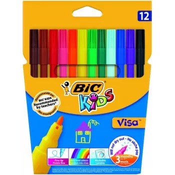 Feinmalstift BIC Visa Multicolour 12 Stück
