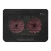 Laptop-Kühlpad SAVIO COS-02, 2 Lüfter 14 cm, USB-betrieben, bis 17,3 Zoll, schwarz