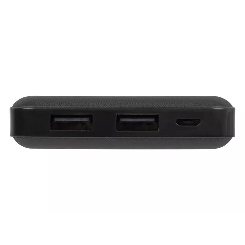Tragbare Powerbank BLOW PB10A 10000mAh Polymer-Akku, 2x USB-A-Ausgänge, 22,5W Gesamtleistung, Micro-USB-Eingang, schwarz