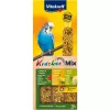 VITAKRAFT Cracker Mix Banane, Kiwi, Pfeffer - Leckerli für Wellensittiche - 3 Stk.