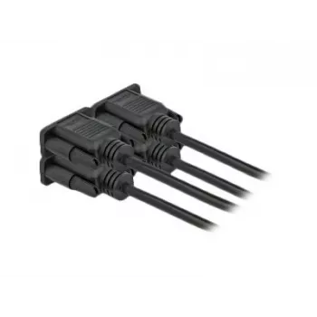 Serielles Kabel DeLOCK 86604 Schwarz 10 m RS-232 Sub-D9