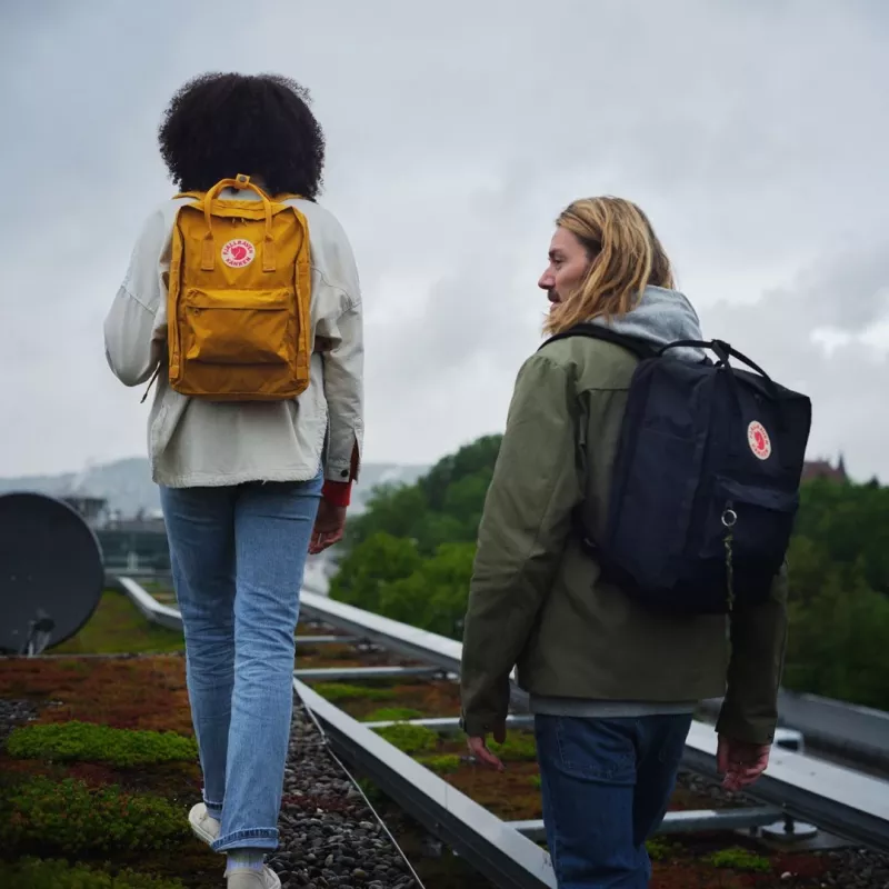 Rucksack Fjällräven Kanken Laptop 13 Zoll — Freizeitrucksack, Gelb, 250×160×350 mm, Polyamid/PP/Vinyl