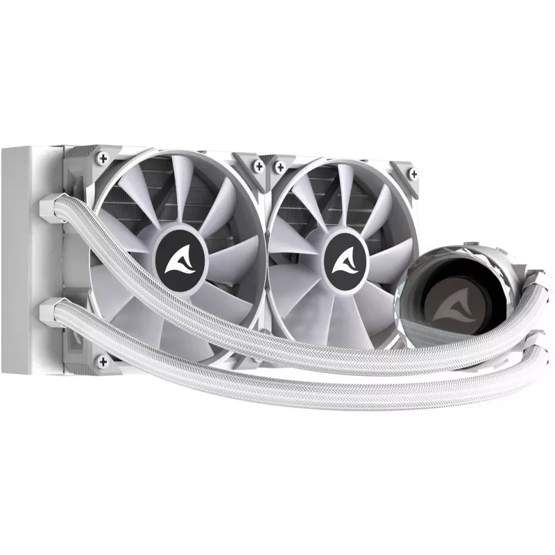 S80 RGB White AIO 240mm, Flüssigkeitskühlung Weiß