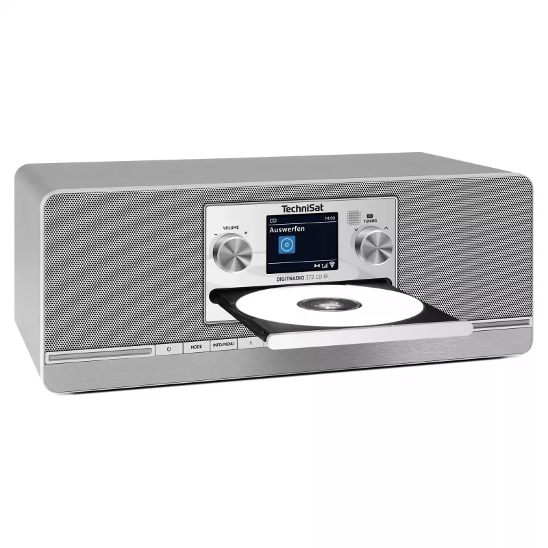 TechniSat DIGITRADIO 372 CD IR Internet Analog & digital Anthrazit, Silber
