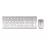 CHERRY DW 8000 Tastatur Maus enthalten Office RF Wireless QWERTZ Deutsch Silber, Weiß