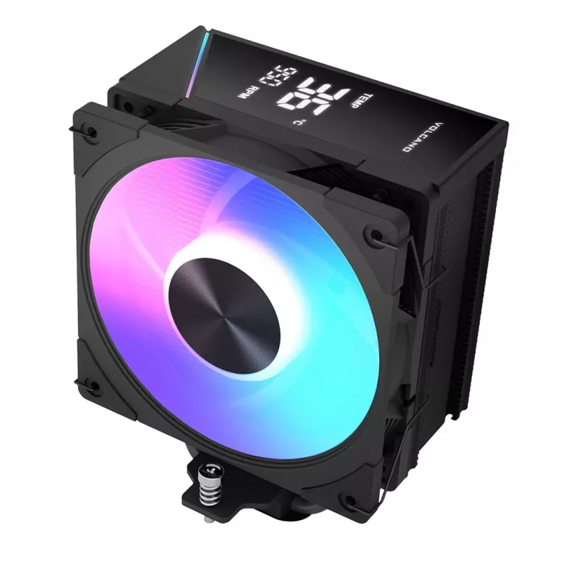 MODECOM Volcano 0C T102 LCD ARGB Prozessorluftkühler 12 cm Schwarz