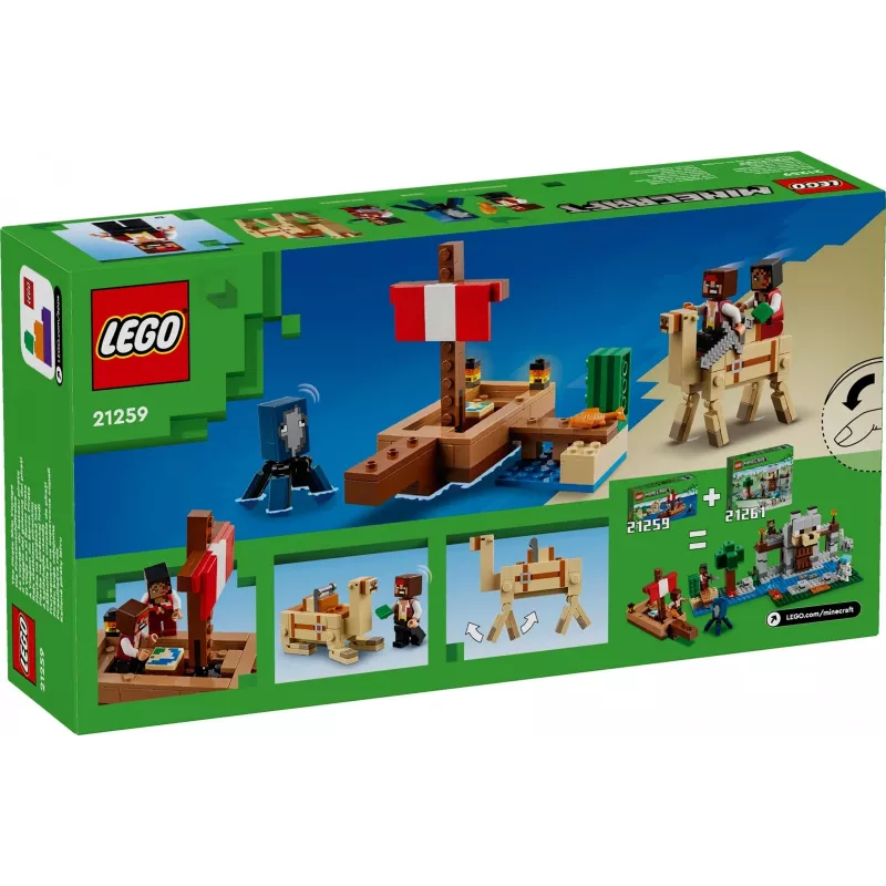 LEGO MINECRAFT 21259 Die Reise des Piratenschiffs