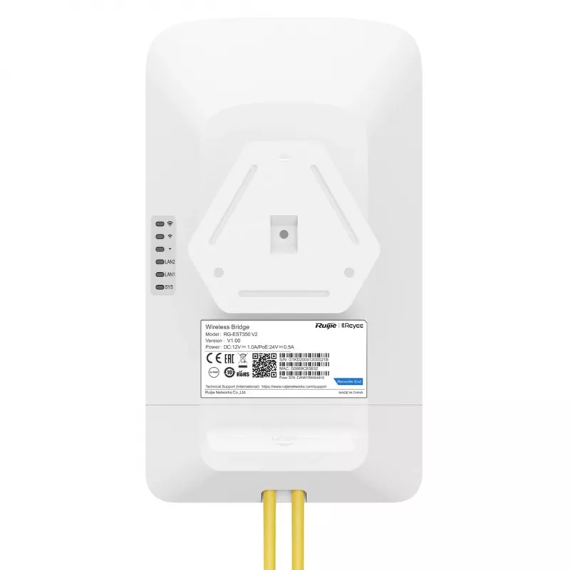 Wireless Access Point RUIJIE RG-EST350 V2 5 GHz 802.11ac, 867 Mbit/s, 2x RJ-45, PoE, IP54