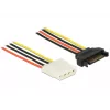 Internes Stromkabel DeLOCK 60136 0,2 m SATA 15-polig auf Molex 4-polig