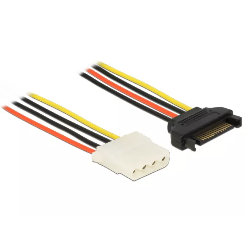 Internes Stromkabel DeLOCK 60136 0,2 m SATA 15-polig auf Molex 4-polig