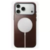 Handyhülle Nomad Traditional Leather Case für iPhone 17 Pro Max, Leder/Aluminium/Mikrofaser, passend für 6,9 Zoll (Braun)