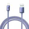Baseus Crystal Shine Kabel USB auf Lightning, 2,4A, 2m (lila)