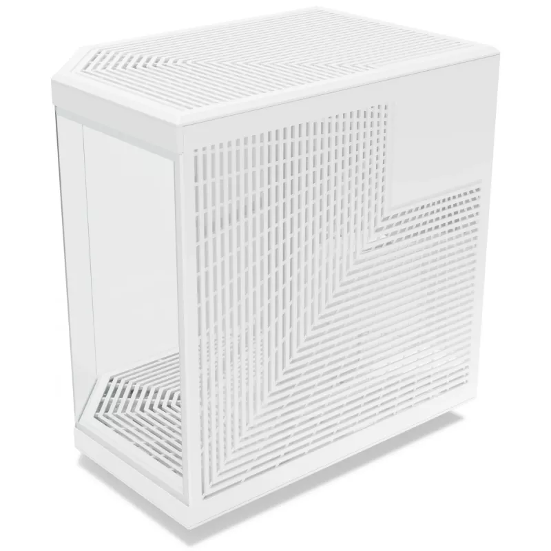 PC-Gehäuse HYTE Y70 Midi Tower Weiß – unterstützt EATX, GPU bis zu 42,2 cm, CPU-Kühlerhöhe 18 cm