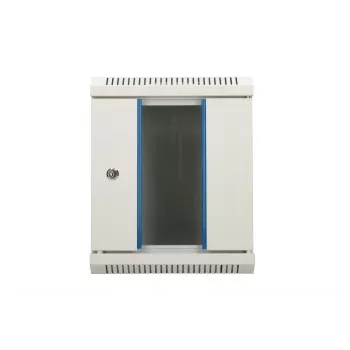 Wandmontierter Schrank Extralink Rackmount-Gehäuse 6U 10 Zoll Grau Schlüsselschloss Kabelmanagement
