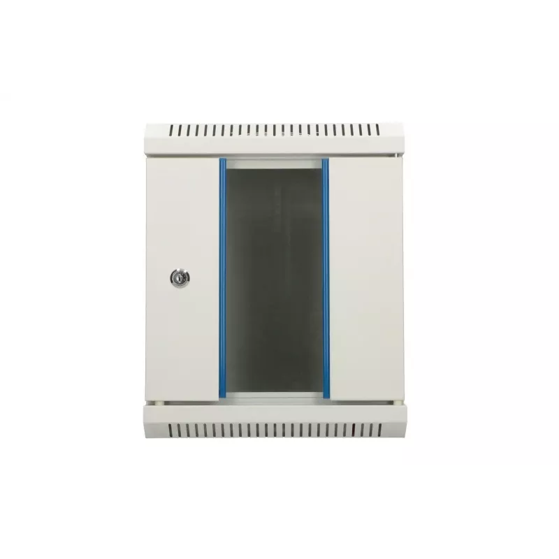 Wandmontierter Schrank Extralink Rackmount-Gehäuse 6U 10 Zoll Grau Schlüsselschloss Kabelmanagement
