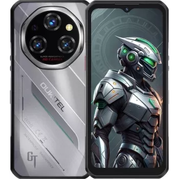 Oukitel WP62 6,58 Smartphone Dual SIM Android 15 5G USB Type-C 16 GB 512 GB 11000 mAh Silber