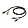 RCA/Cinch-Audiokabel Procab KPCL078 2x männlich, 0,5 m