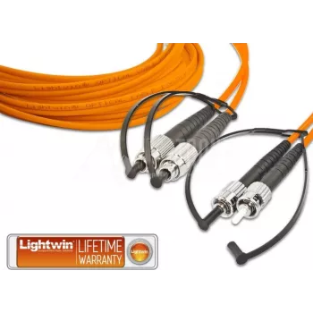 Lightwin Hochwertiges Duplex LWL Patchkabel, MM OM2, FC - ST LWL Patchkabel (LDP-50 FC-ST 5.0)
