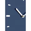 NeXtime Wanduhr 3072bl Thumbs up, 40,5x41,5 cm, Wand, Blau/Silber