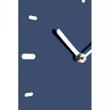 NeXtime Wanduhr 3072bl Thumbs up, 40,5x41,5 cm, Wand, Blau/Silber