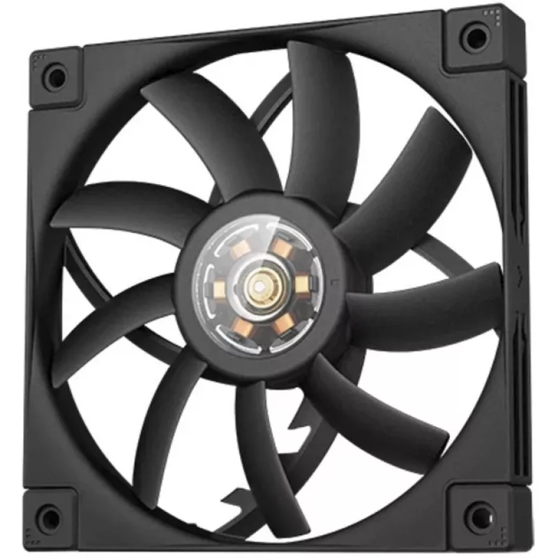 120-mm-PWM-schlank-Gehäuselüfter DeepCool FT12 schlank – Schwarz, Low-Profile-Design, PWM-Steuerung