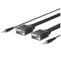 SVGA HD15 10m M-M. 3.5MM 2X 3.5MM 30CM & 62CM M-M