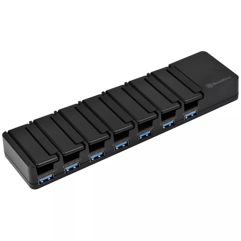 Desktop-USB-3.1-Gen-1-Hub SILVERSTONE SST-UC03B-PRO – 7 USB-Anschlüsse