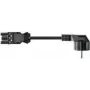 Bachmann - Stromkabel - GST18i3 (M) auf CEE 7/4 (M) - 2 m - rechtwinkliger Stecker - Schwarz (375.079)