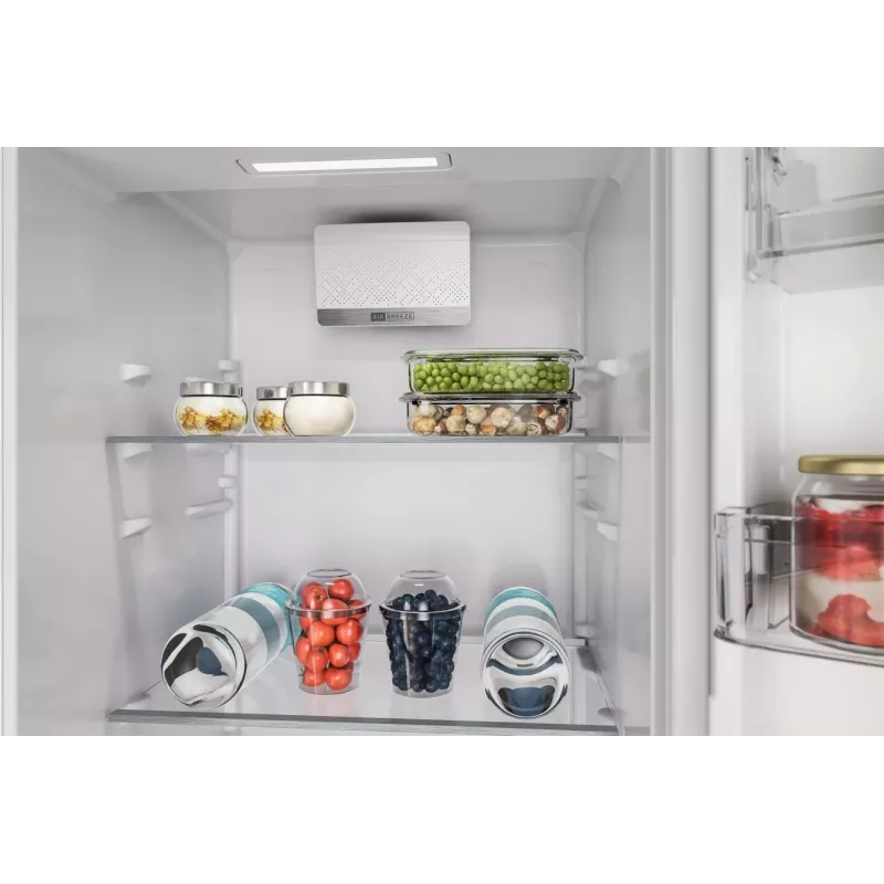 Whirlpool Kühlschrank | WHSD18A013D1 | Energieeffizienzklasse E | Einbau | Kühlschrank ohne Gefrierfach | Höhe 177 cm | Kühlvolumen netto 306 L | Display | 30 dB | Edelstahl