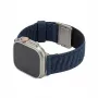 GUAN Premium Armband für Apple Watch 42/44/45/46/49 mm – Blau-Schwarz
