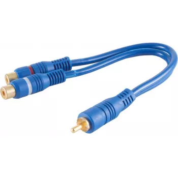 Audio-Kabel RCA 2 x RCA ShiverPeaks BS40045 0,2 m Blau