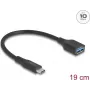 DeLOCK USB Adapter USB Type-C Stecker auf Type-A Buchse 10 Gbit/s 19 cm 60 W