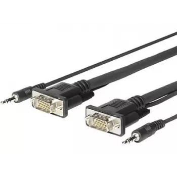 Vivolink PROVGAMCS4.6 Videokabel-Adapter 4,6 m VGA (D-Sub) + 3,5 mm Schwarz