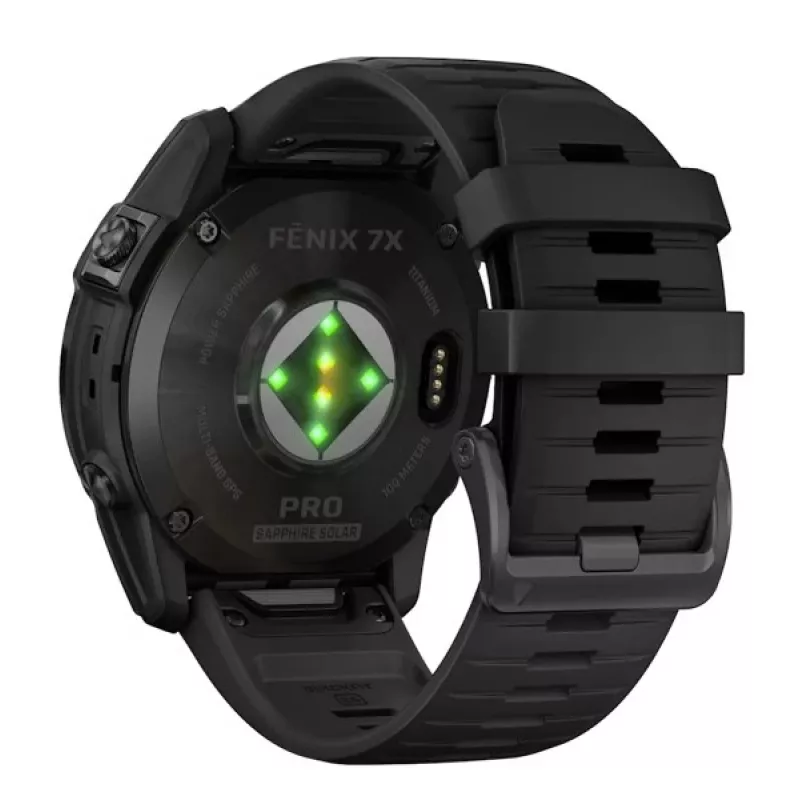 Smartwatch GARMIN fēnix 7X Pro 51 mm, 1,4 Zoll (3,56 cm) MIP 280×280, Touch, Wi‑Fi, GPS, 32 GB, Schwarz