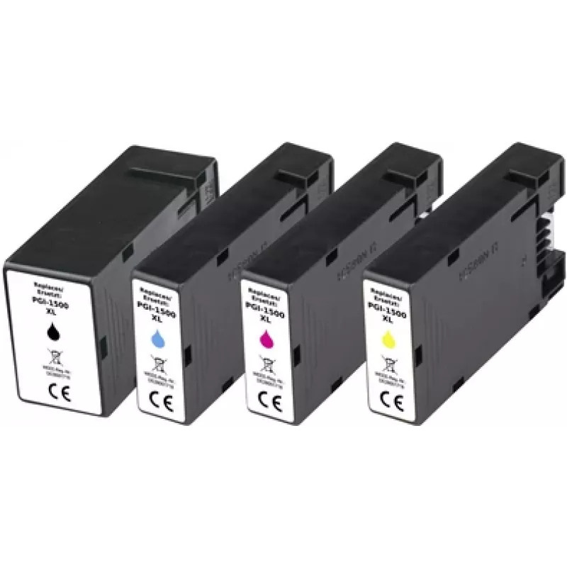 Renkforce Tinten-Kombipack ersetzt Canon PGI-1500XL (9182B004) kompatibel Schwarz, Cyan, Magenta, Gelb RF-5706078 (RF-5706078)