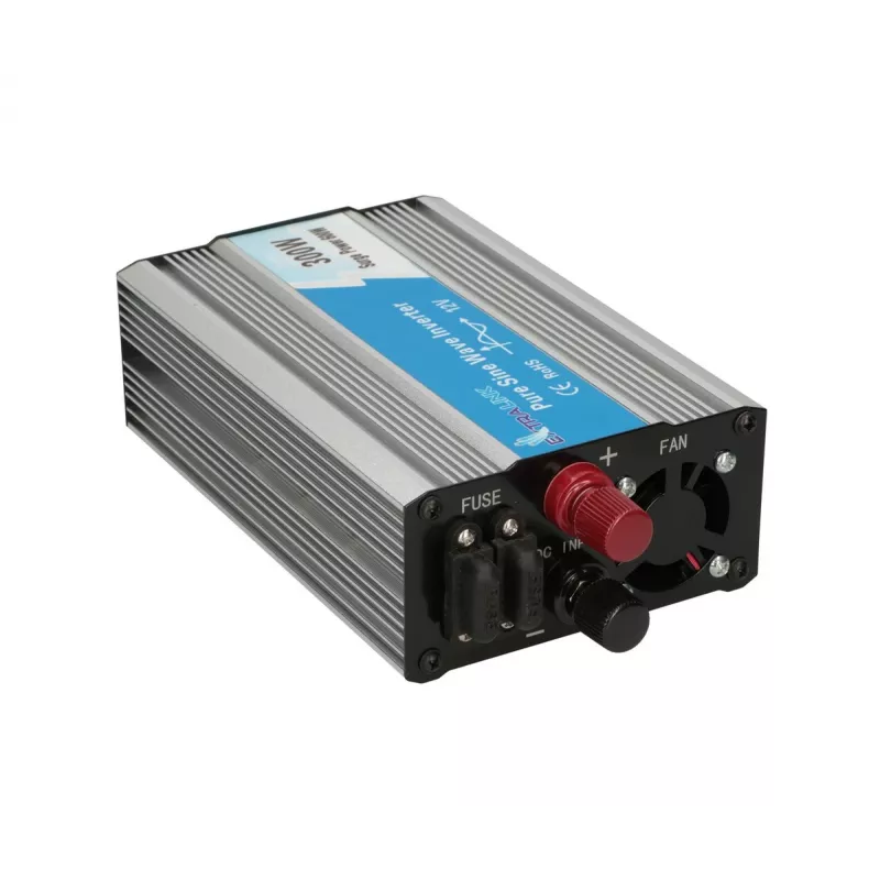Spannungswandler Extralink OPIP-300W 12V 300W reiner Sinus, Aluminiumgehäuse, aktive Kühlung