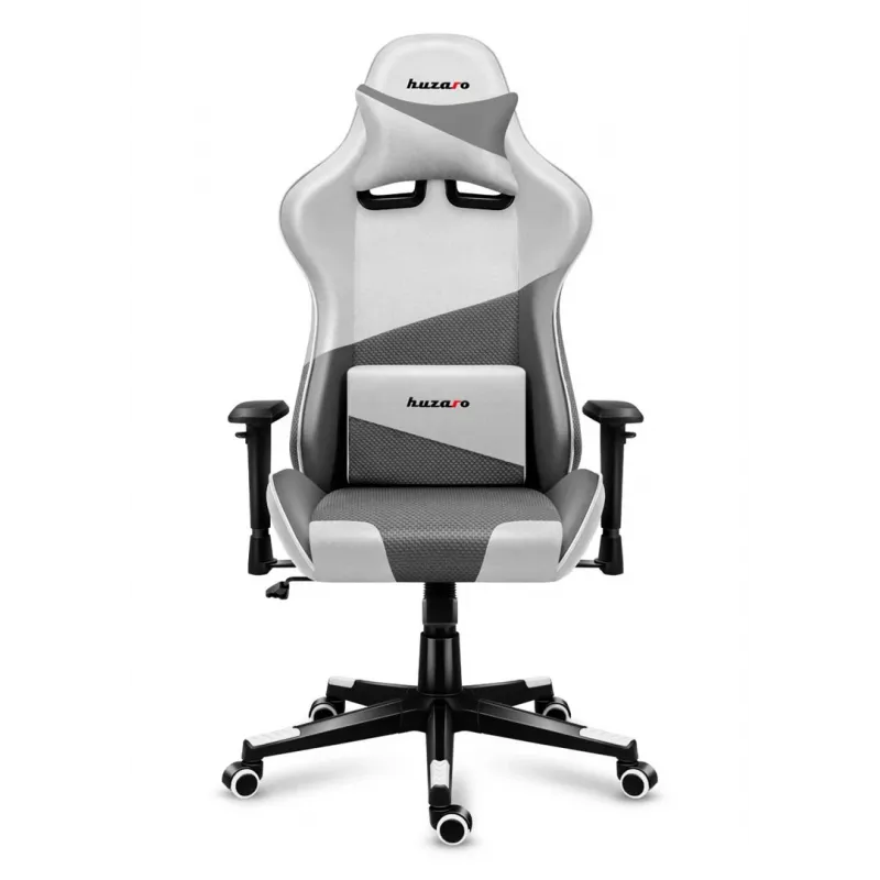 Huzaro Force 6.2 Stk.-Gamingstuhl Bucket-(Schalensitz) Grau, Weiß