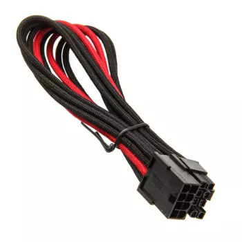 SilverStone PCIe-8-Pin-auf-PCIe-6+2-Pin-Kabel, 250 mm – schwarz/rot